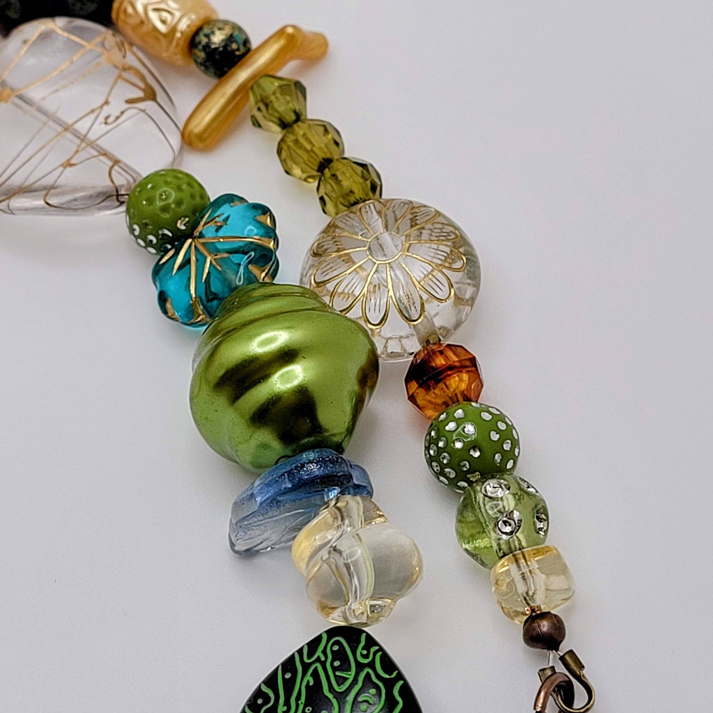 Multicolor Fall Beaded Necklace
