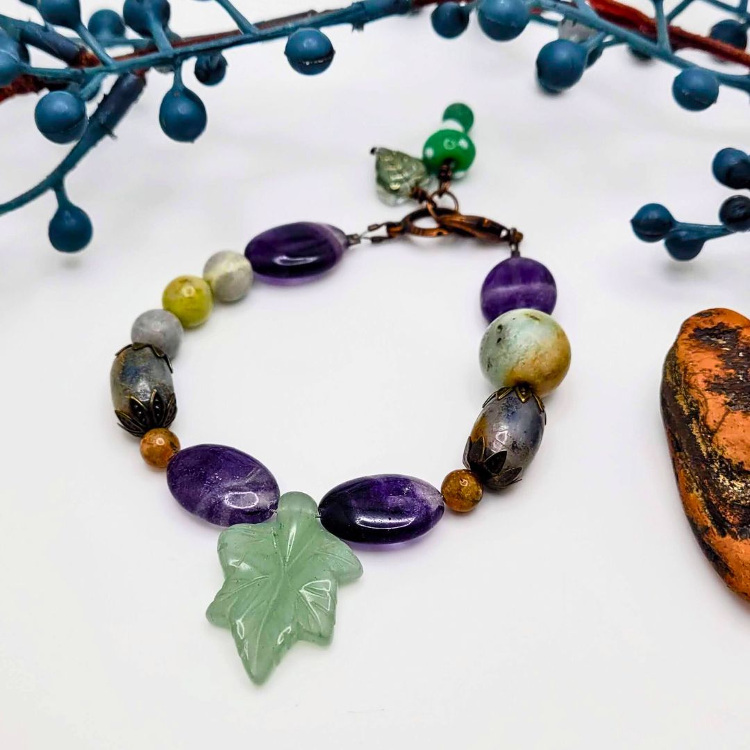 Aventurine Leaf Bracelet